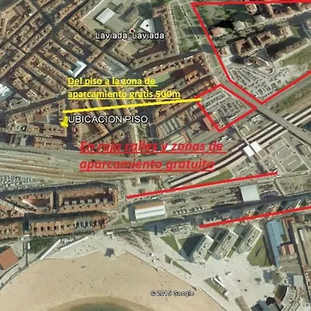 Apartment A Un Paso De La Playa, Amplio Gijon